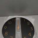 Mosewa Large Wall Clock 16 Inch Black Battery Operated Silent Non Ticking Simple Minimalist Rose Gold Numbers Clock Decorative for Bedroom Living Room Kitchen Home Office