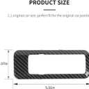 RAZPOY Headlight Switch Button Cover Trim for 2021-2025 Ford Bronco Accessories Carbon Fiber