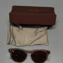 Round Polarized Sunglasses for Women - Retro Classic UV400 Protection for Driving & Everyday Wear (Light Crystal Brown/Brown Lens)