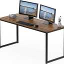 SHW Mission 55-Inch Home Office Computer Desk, Walnut