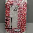 Tenceur 48 Pieces Christmas Cookie Boxes with Window & Lid 12.5 x 5.5 x 2.5 Inch Red and White Snowflake Bakery Boxes Christmas Xmas Candy Treat Food Container for Xmas Gift Wrapping Party Favor