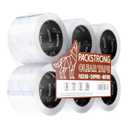 Packstrong Industrial Grade Clear Packing Tape 6 Rolls - 110 Yards per Roll - 3" Wide x 2.0 mil Thick, Acrylic Adhesive Heavy Duty Tape for Box Office Moving Packaging Shipping
