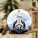 2 x Christian Nativity Ornament  and Thou Shalt Call His Name Jesus Matthew 1:21  Religious Ceramic Christmas Ornament with Holy Family Scene, Scripture Verse, and Faith-Based Holiday Dcor & Gift