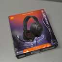 JBL Quantum 100M2 - Wired Over-Ear Gaming Headset with omnidirectional, Detachable mic with Mute Option and Fabric-Covered Memory Foam Ear Cushions, Compatible with All Platforms (Black)