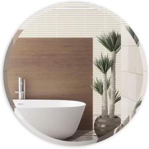 ANYHI Round Wall Mirror, 18 Inch Circle Mirror for Bathroom, Entryways, Living Room, Beveled Frameless Bathroom Mirror