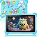 Kids Tablet 7 inch Tablets for Kids 3-12, 32GB Android Toddler Tablet with Solid Case, YouTube, Netflix, GMS, Bluetooth, WiFi, Education Learning Apps Installed, Parent Control(Blue)