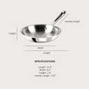 All-Clad D3 Stainless Steel 8 inch Frying Pan- Made in the USA- The Original Bonded Professional Cookware- Oven Safe & Induction Compatible