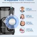 Water Flosser & Ultrasonic Electric Toothbrush Combo, 600ML Water Dental Flosser with 7 Jet Tips, 10 Adjustable Water Pressure, 5 Toothbrush Heads for Home Use, Gums, Braces