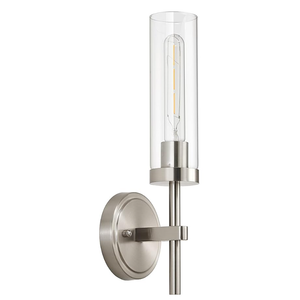 Brushed Nickel Hardwired Wall Sconces Pack Of 1, Modern Bathroom Sconces Vanity Light Fixture, Farmhouse Wall Mount Lamps for Mirror Living Room Bedroom Hallway | Pack Of 1, Vanity Light Fixture, Bathroom Sconces, for Mirror, Bedroom, Living Room, Hallway