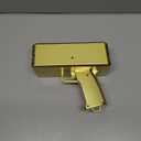 KWYZ Golden Money Shooter, Make it Rain/Spray Money Gun Paper Playing Toy , Handheld Spray Cash Gun for Game Movies Party Supplies