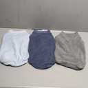 Dog Sweater, 3 Pack Dog Sweaters for Small Dogs Girl Boy, Ultra Soft Warm Puppy Clothes Dog Coat for Winter (Gray+Azure+Navy, X-Large)
