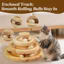 Cat Toys, Cat Toys for Indoor Cats, Interactive Cat Toy, Kitten Toys, Cat Ball Toy, Cat Ball Track, 12" Base Diameter, 5.8" Height