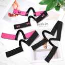 3 Pcs Wig Band With Ear Cut Outs Double-Sided Velvet Wig Melting Band C-Shaped Lace Band Elastic Bands for Wig For Daily Wear And Special Occasions