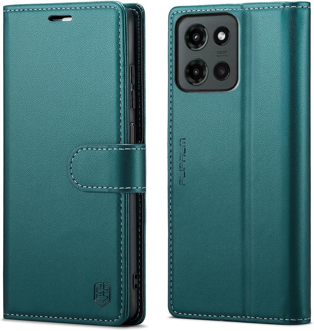 Wallet Case for Moto G 5G 2026 with Credit Card Holder,PU Leather Folio Flip Kickstand Protective Shockproof Cover for Motorola 2026 Phone Case(Green,Moto G 2026)