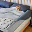 Bed Bumpers for Toddlers Foam Bed Rail for Toddlers 2 Pack Bed Rails Bumper for Queen, King, Twin, Full-Size Bed with Non-Slip Machine Washable Cover