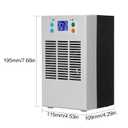 Electric Water Heater Chiller, AC 100240V 20L Aquarium Chiller ABS Housing Digital Display Intelligent Temperature Control 70W with Pump for Fish (US Plug Pump US Plug 110V)
