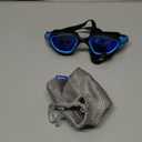 OMID Swim Goggles, P2 Polarized Swimming Goggles for Men Anti-fog Goggles Swimming for Adult Women (A0-black Blue Frame Blue Lens)