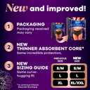 Always Discreet Boutique Incontinence and Postpartum Underwear for Women, Maximum Protection, Small/Medium, Black, 20 Count