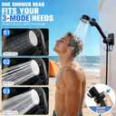 2026 Upgraded Portable Camping Shower with Heater,2000W Camping Water Heater with Shower Head 3 Spray Modes,6000mAh Rechargeable Camping Shower Pump with LED Display,Outdoor Heated Camp Shower for Car