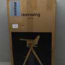 Mamazing GrowPod Pro Wooden Baby High Chair for 6 Months to 300lbs, Easy to Clean with Tray, Compact Foldable Highchair for Kitchen & Dining Room, with 5-Point Safety Harnesses and Guard Bar (Walnut)