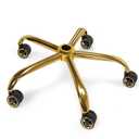 Frassie Office Chair Base Replacement with Wheels, Heavy Duty 2500LBS Metal Stool Chair Base, 28 inch Desk Chair Base Replacement Part (Gold)