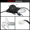 Front Driver Side Power Window Regulator with Motor Assembly Compatible for Ford Crown Victoria Mercury Grand Marquis 1992-2011 Marauder 2003-2004 Left Replace 741-664 6W7Z5423209AA
