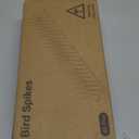 Bird Spikes, 40 Pack Pigeon Deterrent for Small Birds Raccoon Cats Defender for Outside to Keep Squirrel Away, Plastic Fence Spike for Railing and Roof-Brown