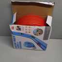 Flexible Race Car Ramp Track,15 Ft Flexible Race Track Set for Kids,with 4 Mini Racecars and 8 Fixed Track Suction Cup Accessories,Rolls Up Portable Racetrack for Boys & Girls Over 36 Months Red