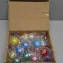 JOYIN 24 Pack Mini Stress Balls, Squishy Balls for Adults, Stress Relief Fidget Toys Bulk, Glitter Squeeze Sensory Toys for Kids, Party Favors, Birthday Gifts Goodie Bags Stuffers