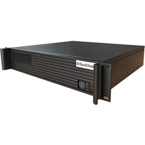 RackChoice MicroATX 2U Rackmount Server Chassis Short Depth 1x5.25 Front +4x3.5 Bay / USB3.0 with 2.0 Adapter Support ATX PSU with top 120mm or Side 80mm Fan Black