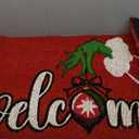 MAINEVENT Grinchornament Door Mat Outdoor 30x17 Inch, Holiday Christmas Door Mat for Covered Outdoor Area, Holiday Welcome Mat, Xmas Rug Christmas w/Non-Slip Backing