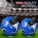 Libima 13 Pcs Soccer Ball Bulk 10 Pcs Official Size 4, 5 Soccer Ball with 2 Pump and Carry Bag Outdoor Indoor Training Practice Football Sports Party Back to School