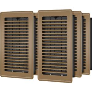 Floor Register 6x10, 6 Pack Floor Vent Covers for Home Floor Heavy Duty Steel Walkable Floor Vents Air Vent Covers 10x6 for Sidewall and Floor