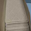 Stair Treads for Wooden Steps Indoor, 15 Pack 8" X 30" Non Slip Carpet Stair Treads with Reusable Adhesive for Kids Elders and Dogs, Surface Polyester TPR Backing Stair Rugs, Beige