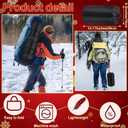 2 Pack Christmas Outdoor Blankets Gifts 78 x 55 in Stadium Blankets Windproof Waterproof Fleece Christmas Picnic Blanket for Campers Sports Fans(Stylish)