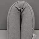 Dot&Dot Twist Memory Foam Travel Pillow for Airplanes - Travel Neck Pillow for Sleeping - Airplane Pillow for Neck Support, Chin, Lumbar and Leg - Adjustable, Bendable Neck Roll Pillow (Gray)