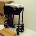 Drive Medical ATC19-BL Lightweight Aluminium Transport Wheelchair with Swing-Away Footrest, Blue
