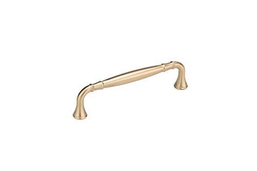 Richelieu Hardware BP790128CHBRZ Candiac Collection 5 1/16-inch (128 mm) Center-to-Center Champagne Bronze Traditional Curved Cabinet and Drawer Pull Handle for Kitchen, Bathroom, and Furniture 2 Pack