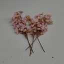 Lansdowns 5Pcs Artificial Silk Cherry Blossom Flower Artificial Cherry Blossom Branches for DIY Wedding Bouquets Home Japanese Decor（Pink）
