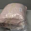 100% Cotton Waffle Weave Bed Blanket | Soft, Breathable, and Lightweight Blanket for All-Season | Perfect for Layering | Brielle Collection (Full/Queen, Pink) 