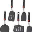 5-Piece Silicone Spatula Turner Set, Non Stick Spatula, Silicone Pancake Turner for Nonstick Cookware, 600°F Heat Resistant Kitchen Utensils Dishwasher Safe