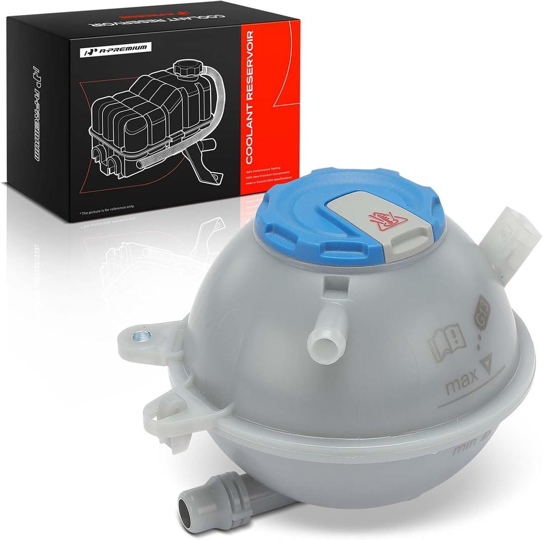 A-Premium Engine Coolant Overflow Recovery Expansion Tank with Cap & Sensor Compatible with Audi Q5 2018-2023, Q5 PHEV 2020-2020, 2.0L, Replace # 80A121405AQ, 80A121405AK