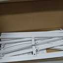 Putros Metal Arch Stand White Wedding Chiara Backdrop Stand Set of 3 (7.2FT,6.6FT,6FT) Square Arched Frame for Birthday Party Decoration