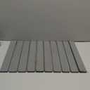 Meowoo Stone Drying Mat for Kitchen Counter, 23.6"x15.3" Foldable Diatomaceous Earth Mat, Super Absorbent, Quick-Dry Bath & Kitchen Pad for Dishes, Cups, Non-Slip, Fits Any Countertop - Dark Gray