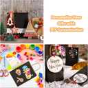 BagDream 50Pcs Gift Bags 8x4.25x10.5 Inches Kraft Paper Gift Bags with Handles Bulk for Shopping, Wedding, Party Favor, Merchandise, Retail, Black Paper Sacks