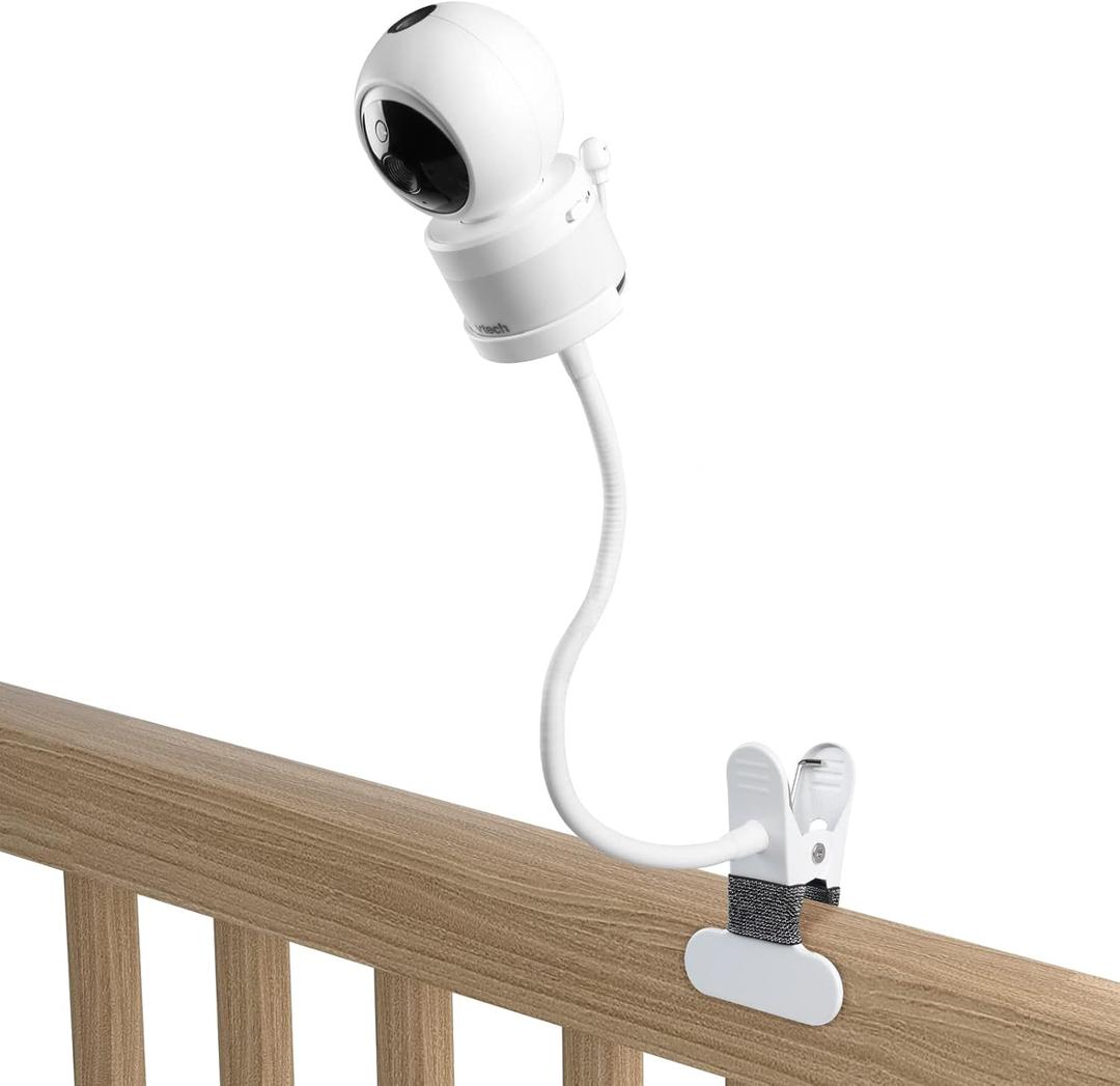 Koroao Clip Mount for VTech VM5463/ RM5764HD/ RM5764-2HD/ RM5864HD / RM5864-2HD / RM7764HD/ RM7764-2HD/ BM3800/ BM4700/ BM5600/ BM5700 Baby Monitor Camera Without Tools or Wall Damage