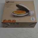 bella Flip-n-Store Waffle Maker with EverGood Ceramic Nonstick Coating, Fits-anywhere Kitchenware, Power Indicator Light, Cool Touch Handle & Cord Wrap, 7 Wide & 1" Deep Plates, 1000 Watt, Oatmilk