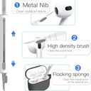 DamonLight Case for AirPods with Cleaner Kit Shockproof Protective Soft Silicone Case Cover with Keychain for Apple Airpods 4th Generation 2024 Released (Gray)