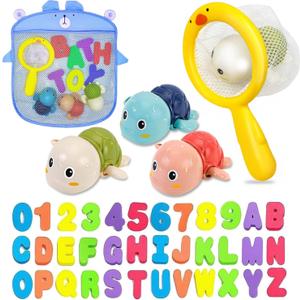 Bath Toys Kids Age 1-3 - Foam Bath Letters And Numbers Abc Alphabet Learning Toys Bathtub Toys Toddlers 2-4 Water Pool Shower Tub Toy Babies Infant 6-9-12-18-24 Months Gifts For 1-6 Year Old Boy Girl