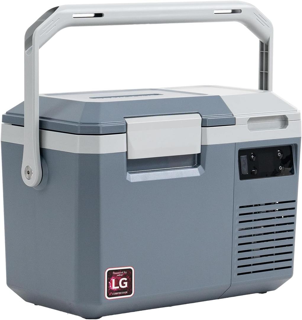 Alpicool LGMP8 Portable Fridge 8 Quart 12 Volt Car Refrigerator Freezer,-4F ~122F,for Fishing, Camping, RV,Travel, Outdoor-12/24V DC, 110~240V AC